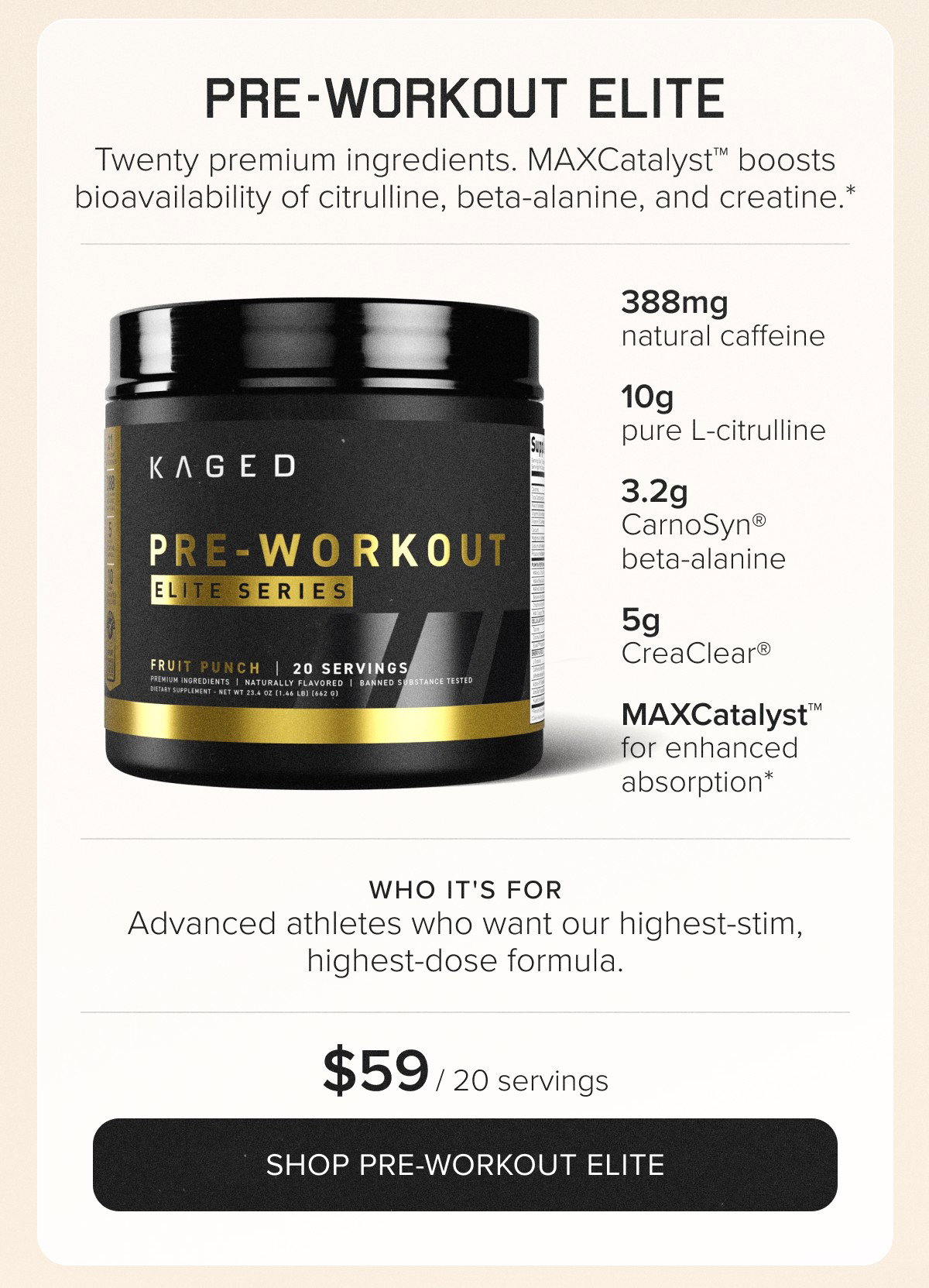 Pre-Workout Elite