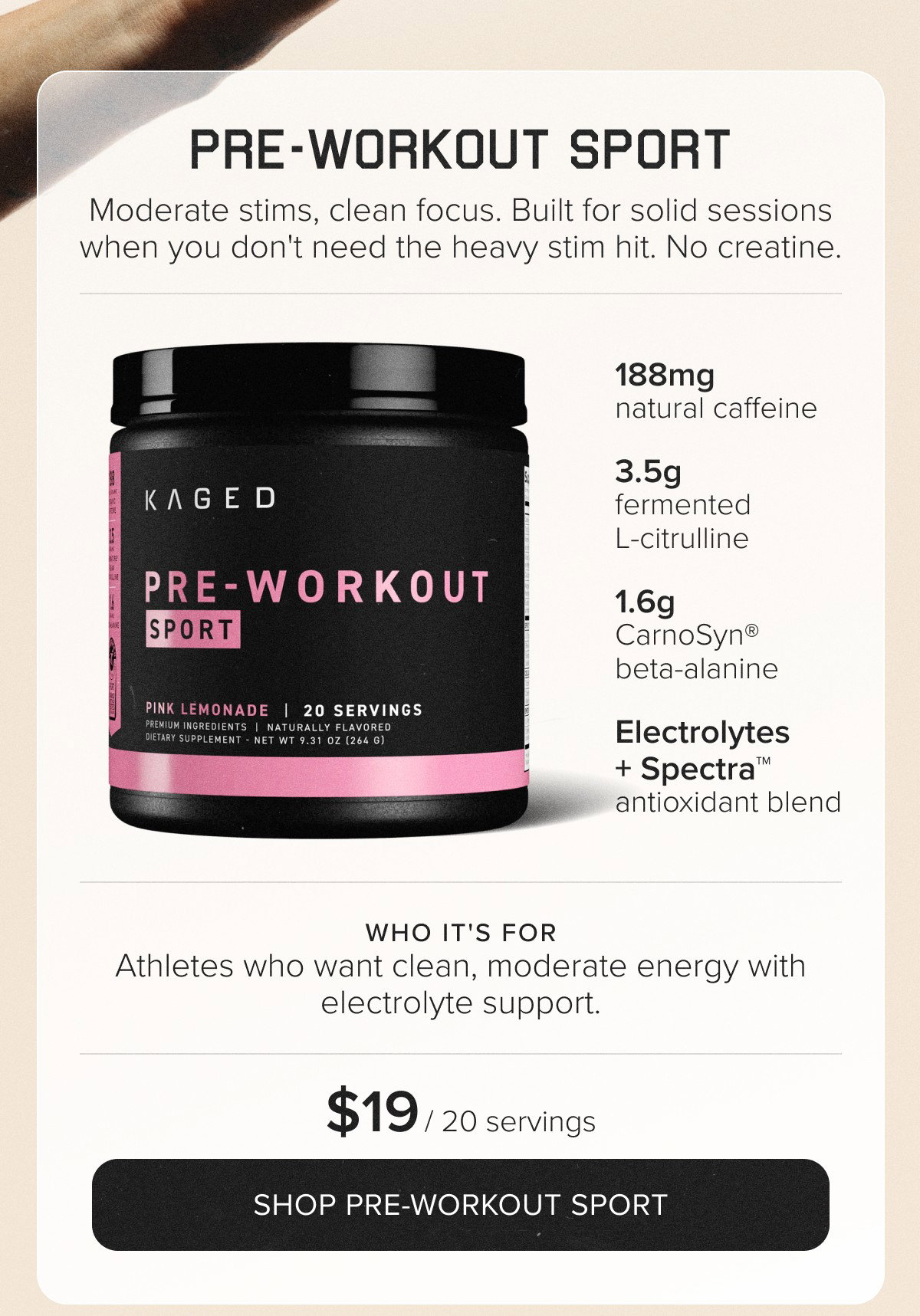 Pre-Workout Sport