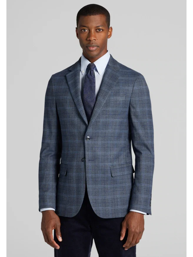 Jos. A. Bank Slim Fit Plaid Comfort Stretch Sportcoat