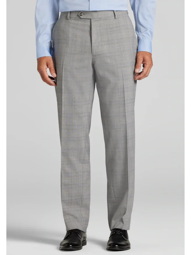 Traveler® COOL<i>MOTION</i> Tailored Fit Plaid Suit Separates Pants