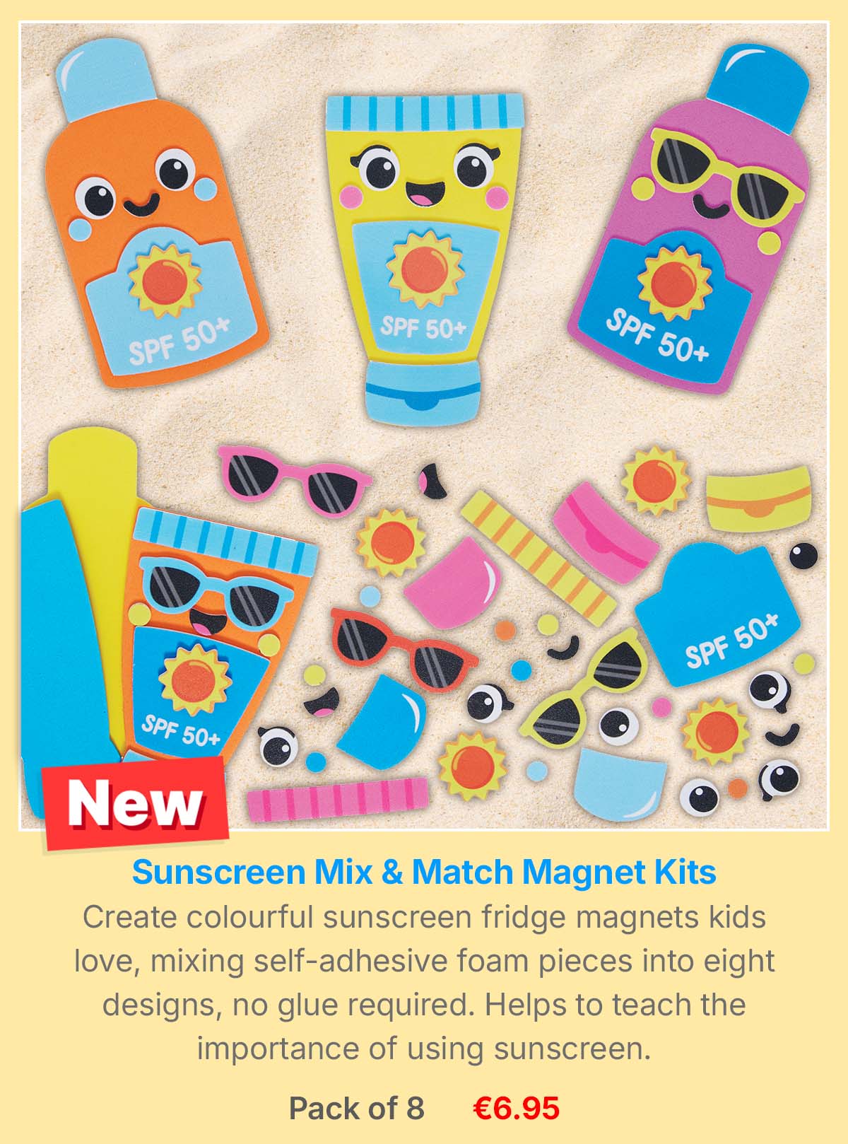 Sunscreen Mix & Match Magnet Kits