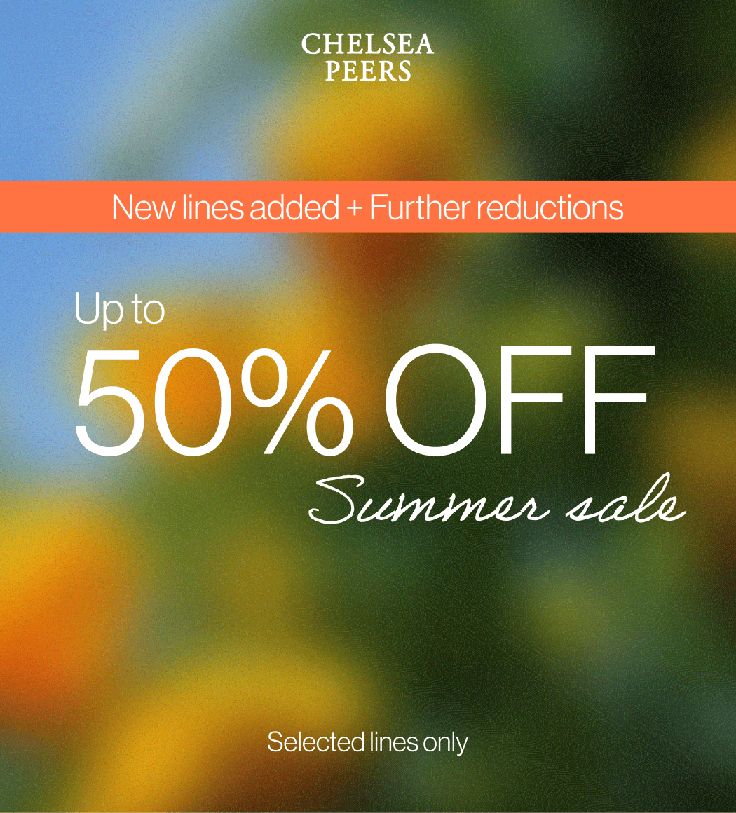 Up to 50% off Summer sale, new lines added + further reductions