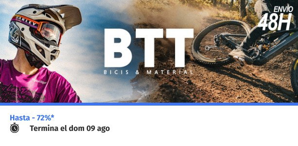 BTT: bicis y material