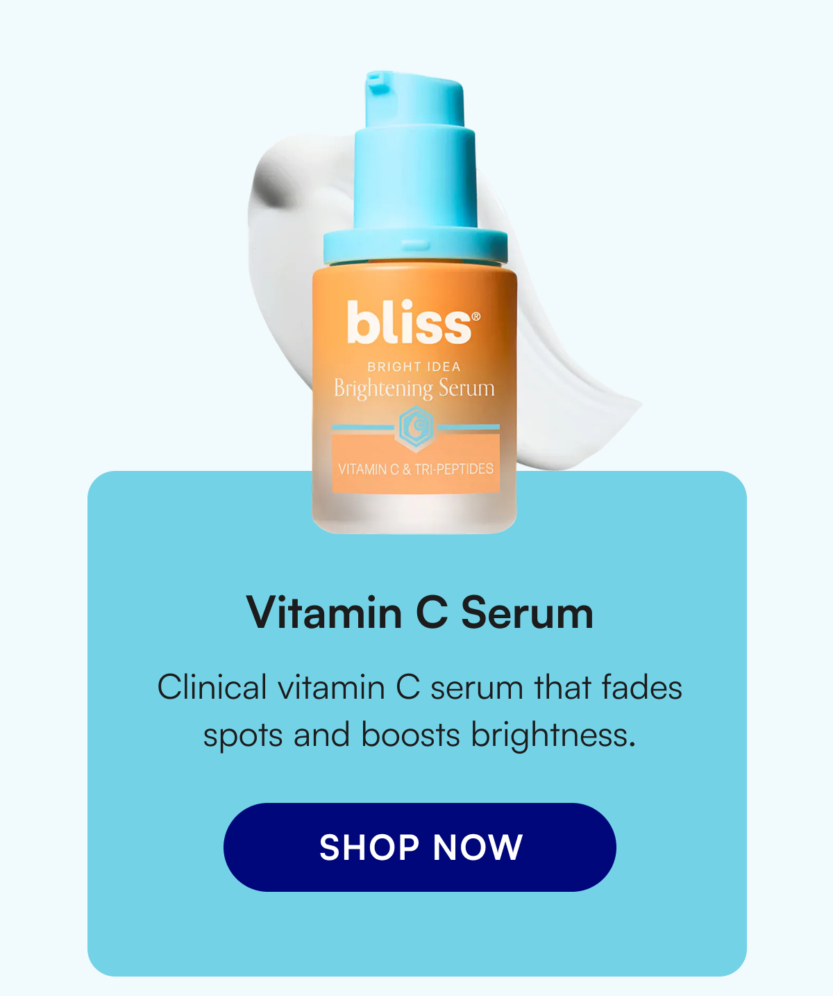 Vitamin C Serum Clinical vitamin C serum that fades spots and boosts brightness.