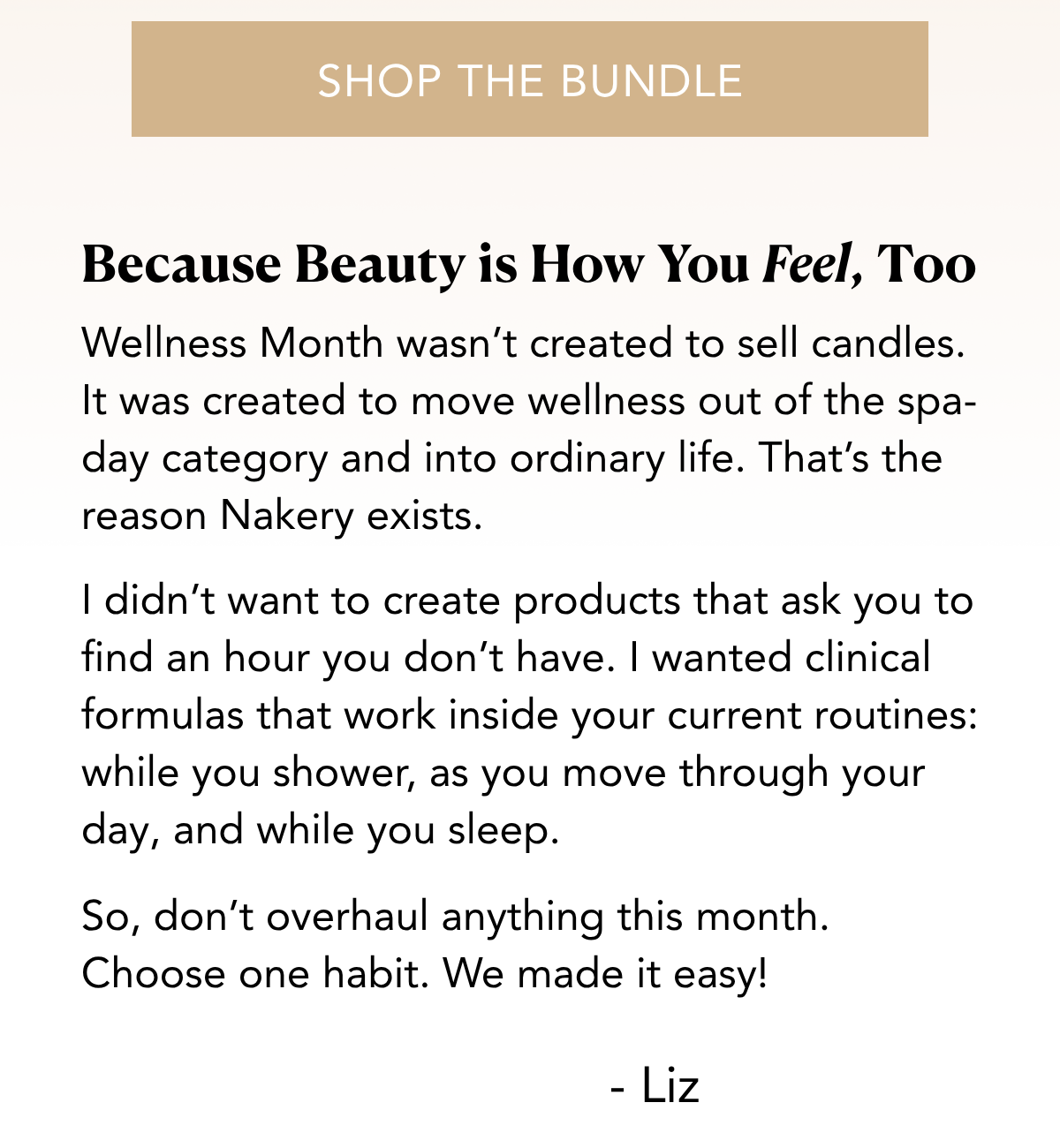 we're highlighting a simple way to support your body