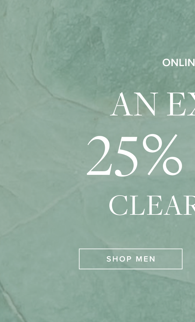 Online Only An Extra 25% Off Clearance Shop Men