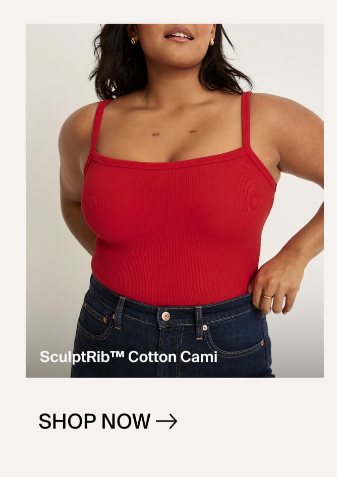 SculptRib™ Cotton Cami - Shop now