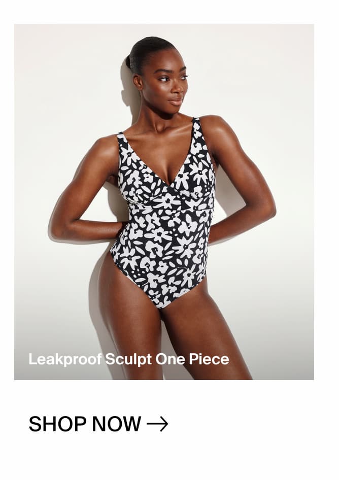 Leakproof Sculpt Deep V One Piece Swimsuit - Shop now
