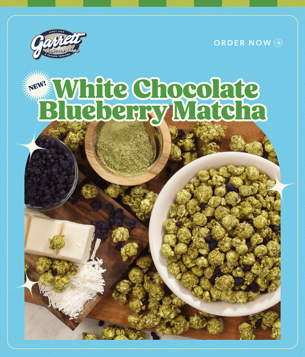 NEW White Chocolate Blueberry Matcha Order Now
