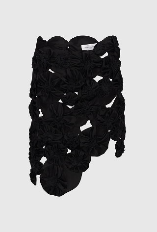 Applique Skirt In Black