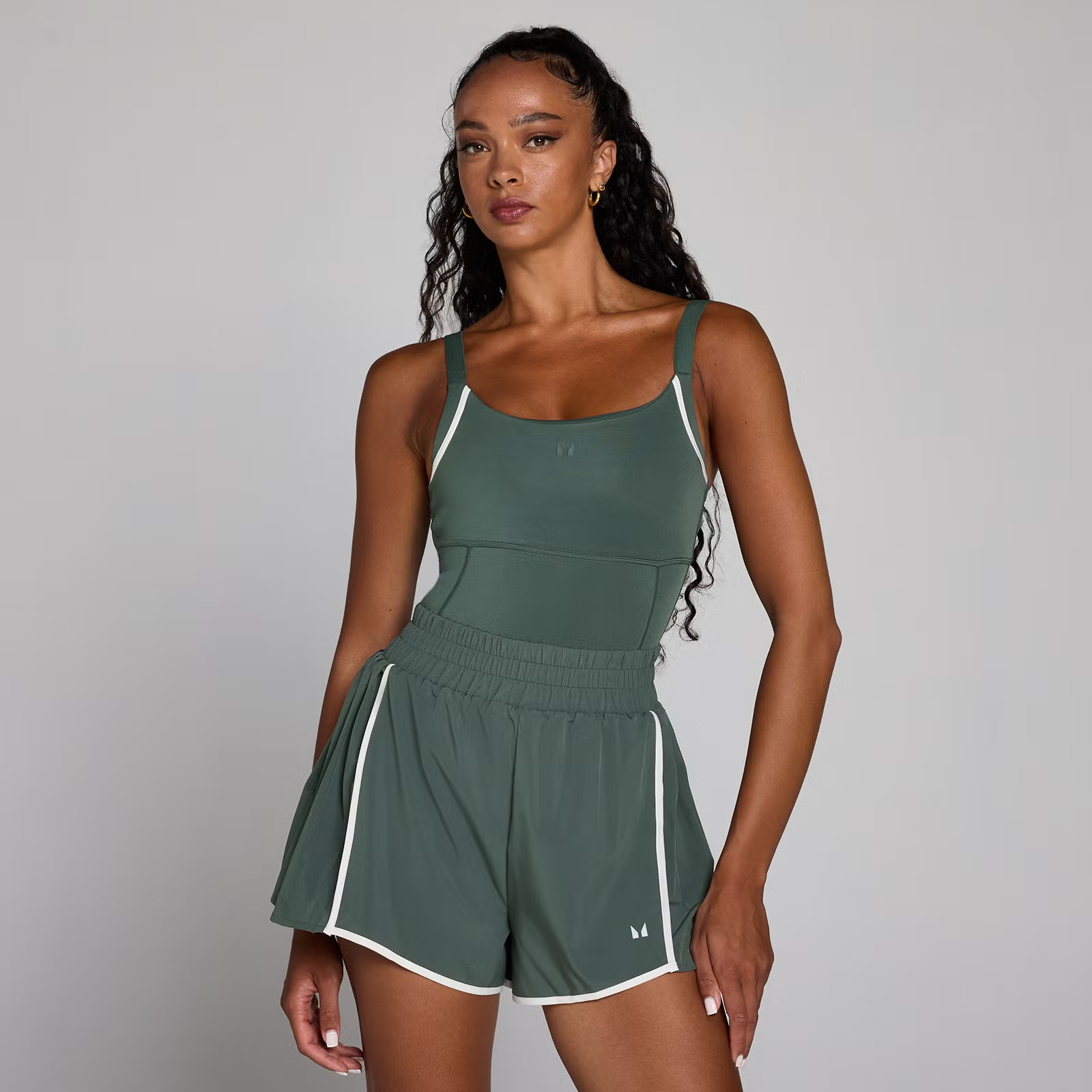 MP Women's Velocity Contrast Pleated All In One