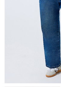 Limited Collection Weste in Blau mit Streifen und ausgestelltem Saum