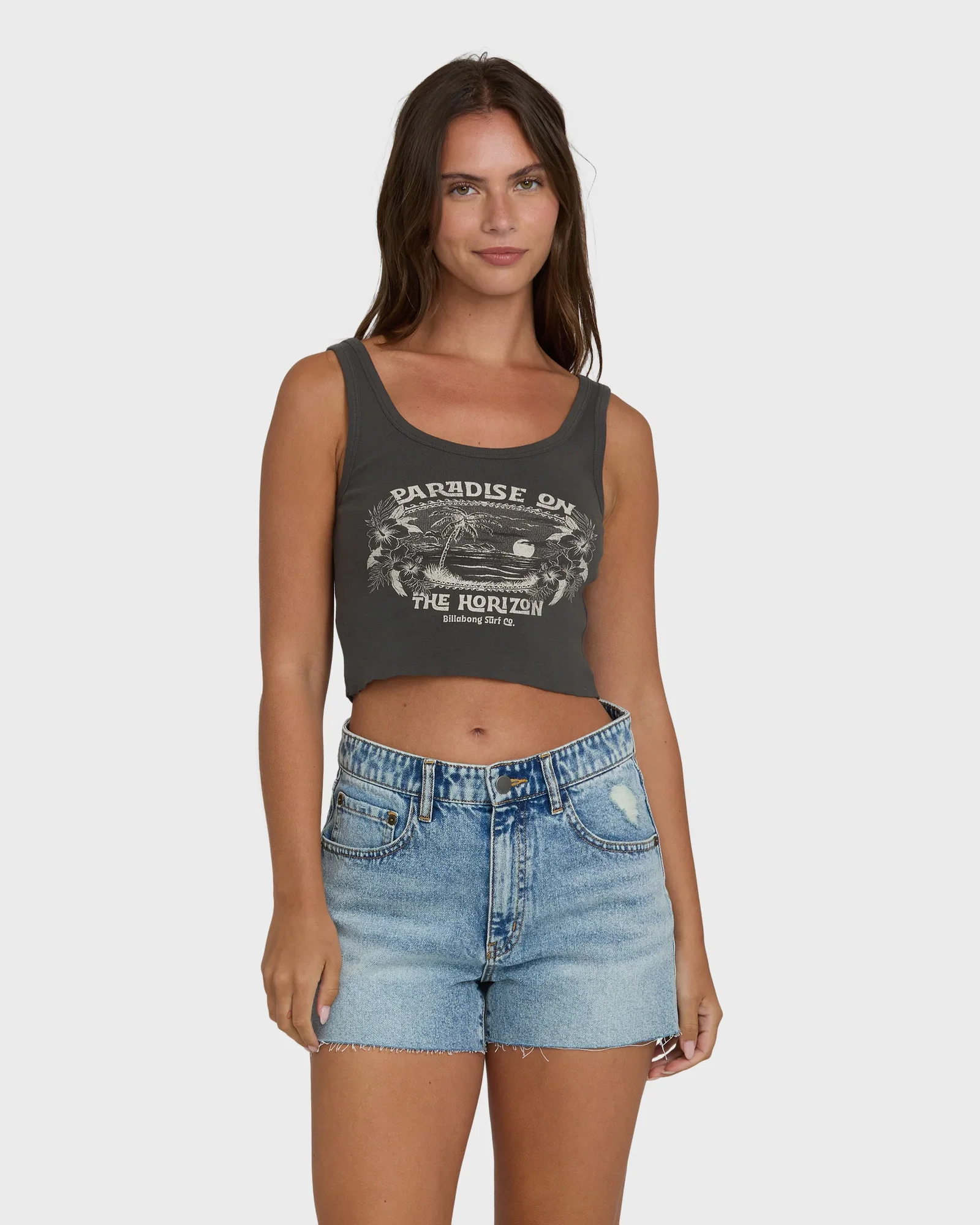 Image of All Day Paradise Tank Top - Off Black