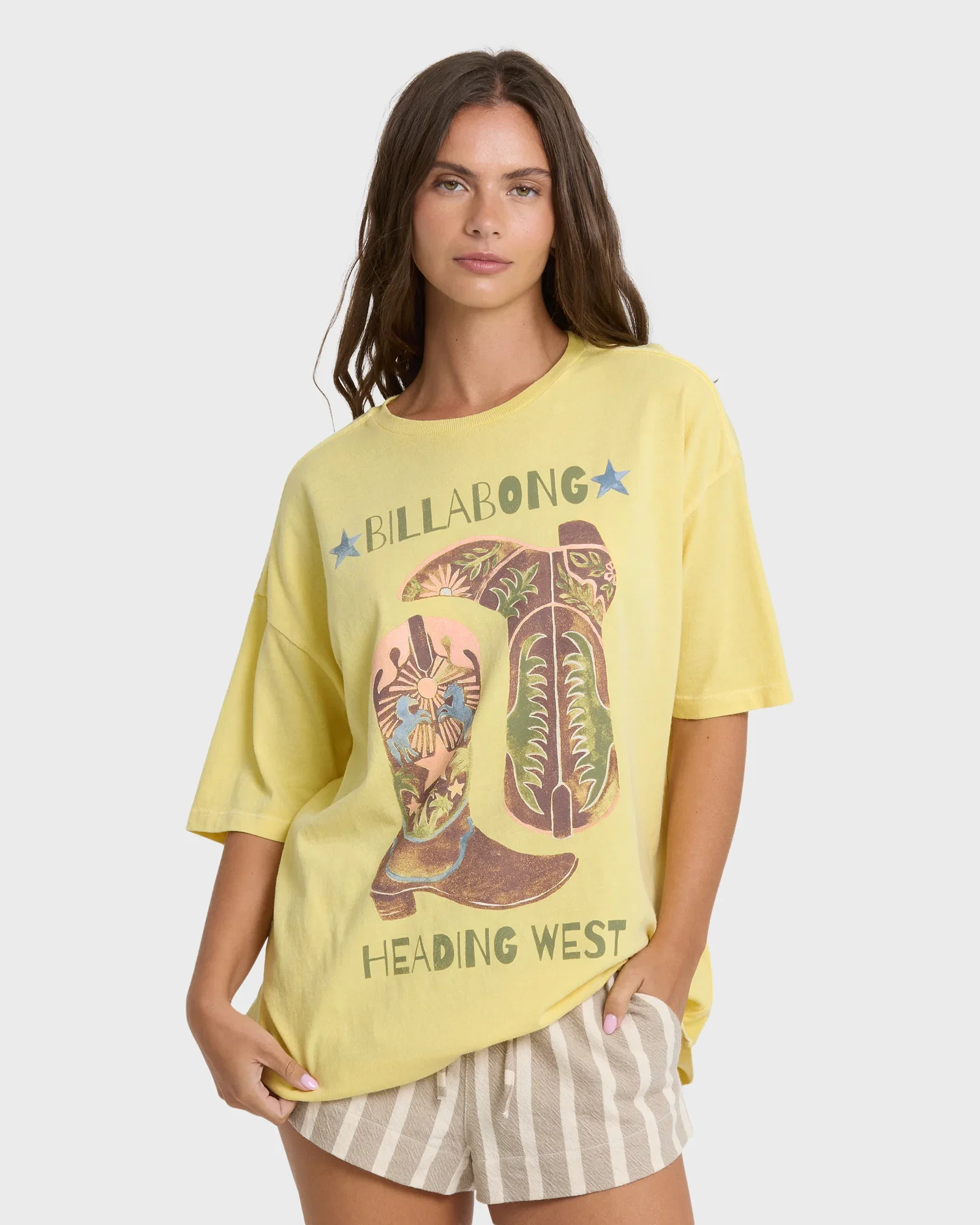 Image of Ready To Roam Short Sleeve Knit T-Shirt - Sundress
