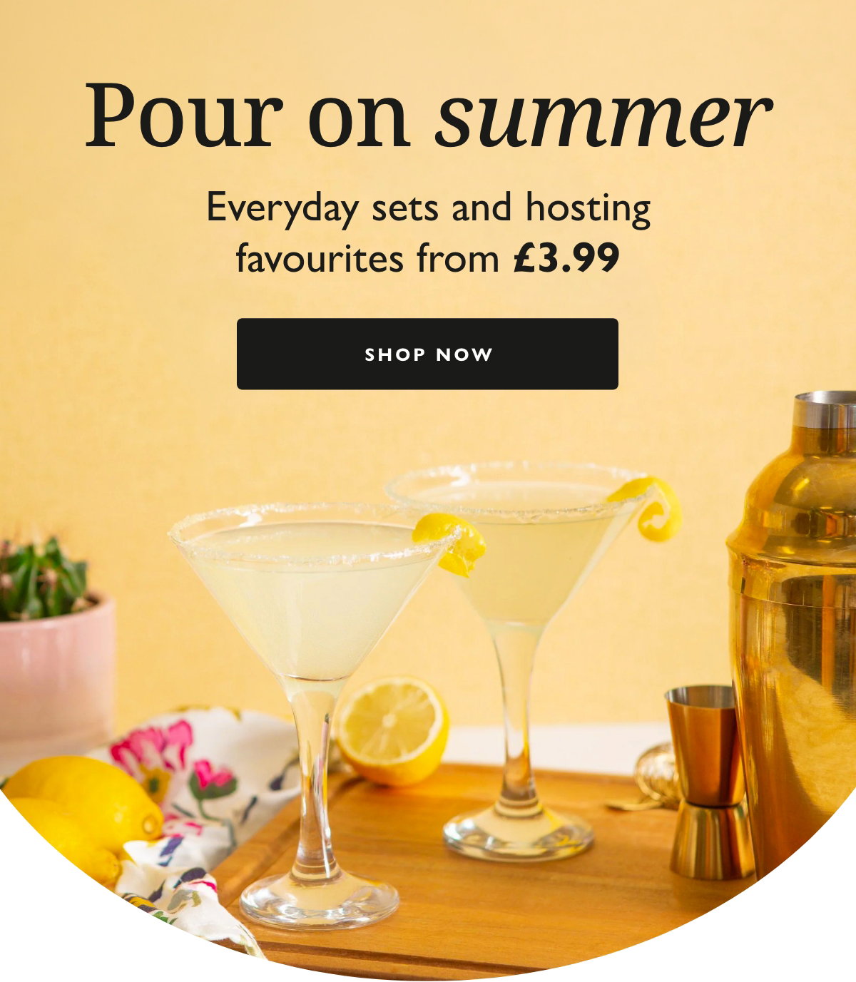 Everyday sets and hosting favourites from £3.99