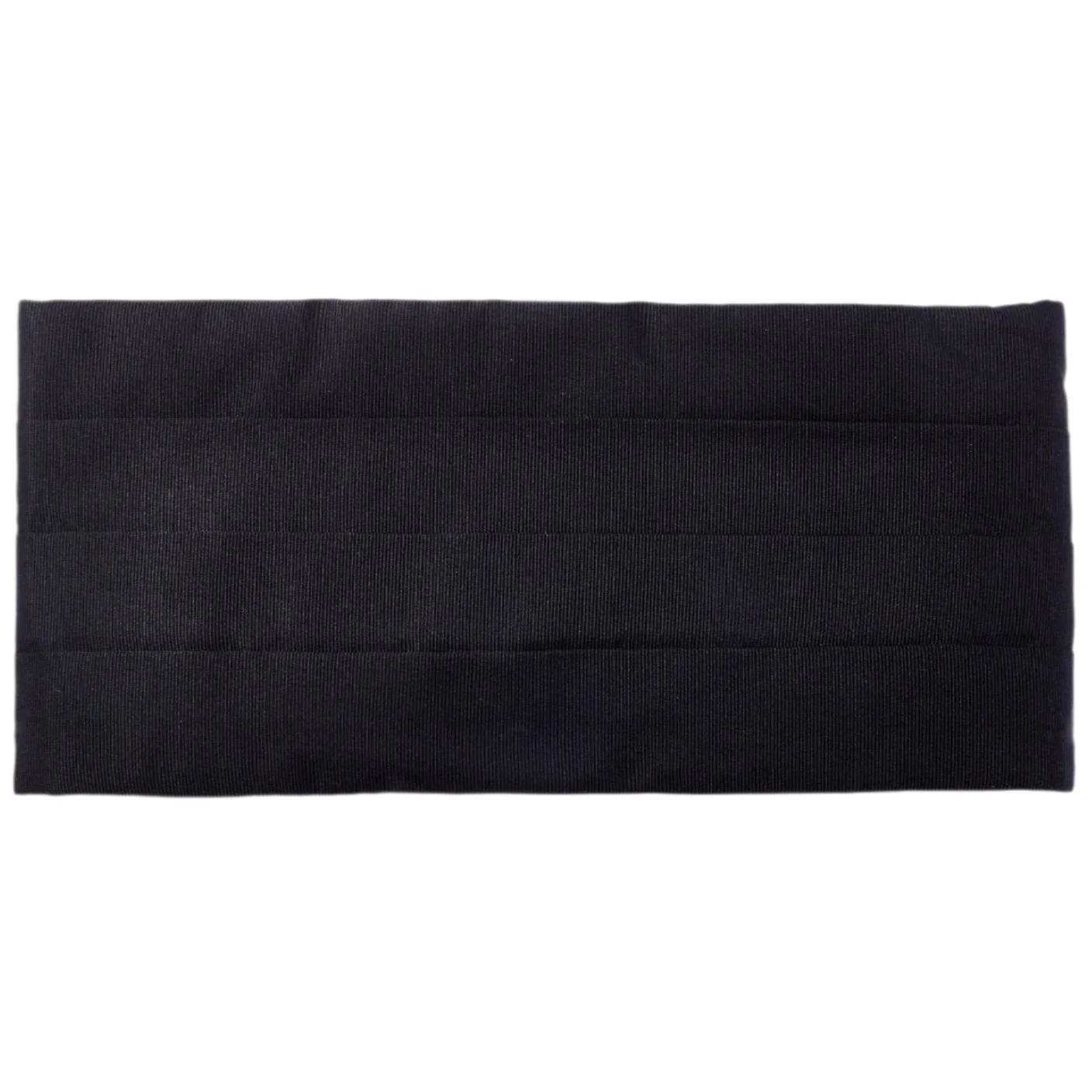 Image of Sovereign Grade Black Corded Silk Cummerbund