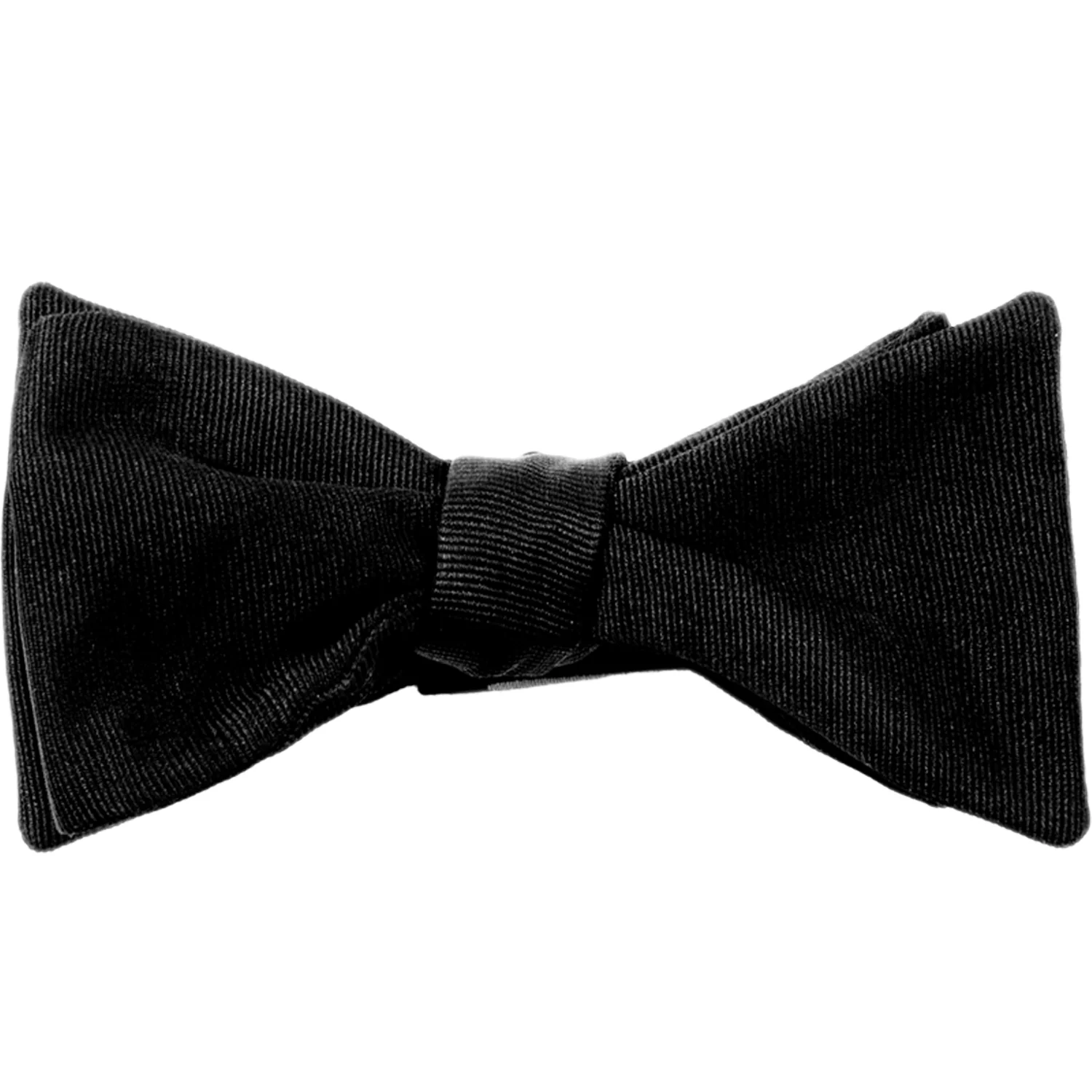 Image of Sovereign Grade Black Corded Silk Bow Tie