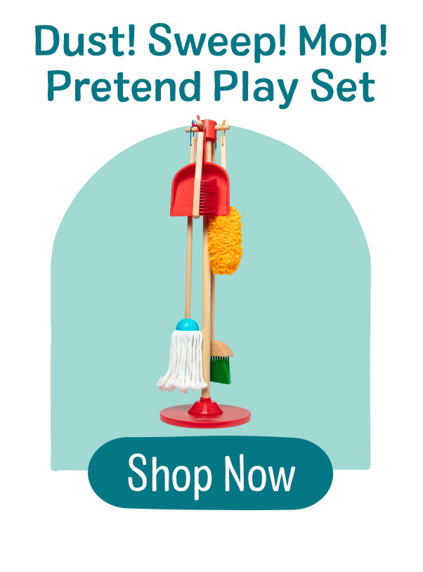 Dust! Sweep! Mop! Cleaning Play Set