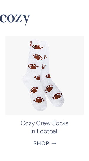 Cozy Crew Socks in Football
