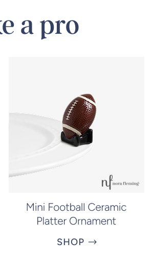 Mini Football Ceramic Platter Ornament
