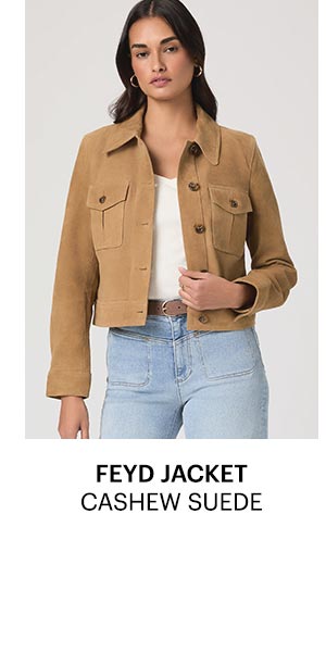 Feyd Jacket in Cashew Suede