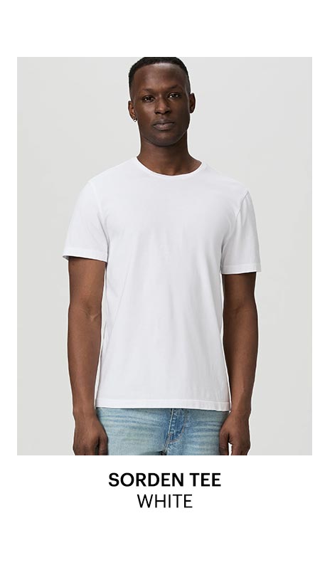 Sorden Crew Neck Tee in White