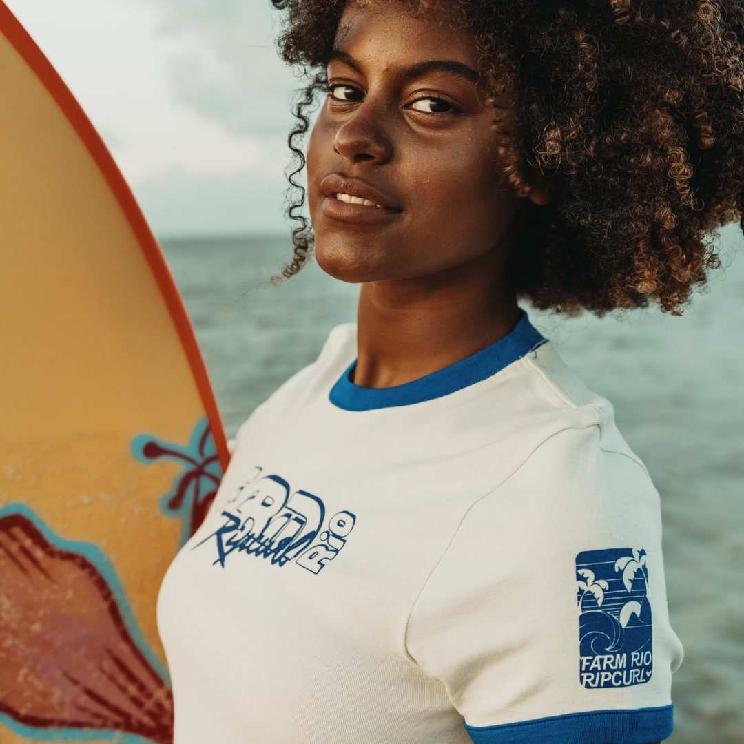 Farm Rio Tropical Groove Fitted Tee