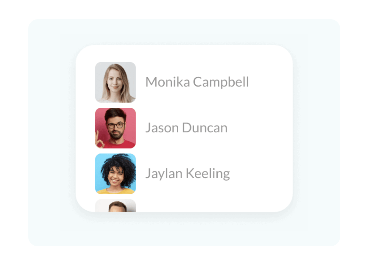 Upload your list of recipients