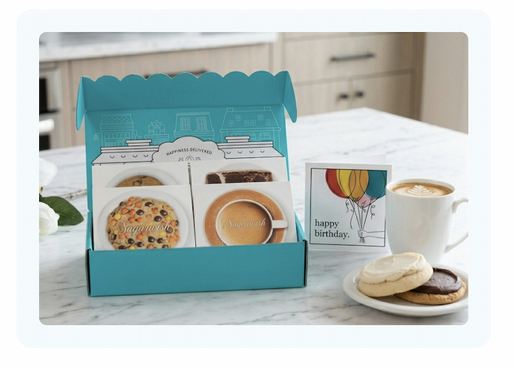 Bakery & Cafe birthday gift with Birthday card