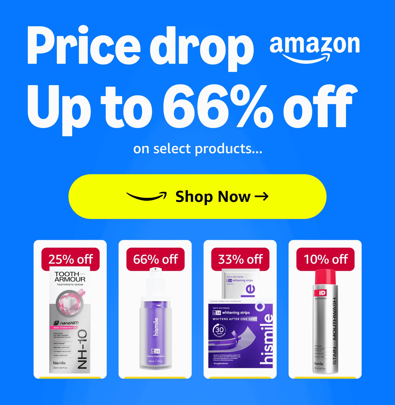 Price drop. Up to 66% off on select products. Shop Now. 