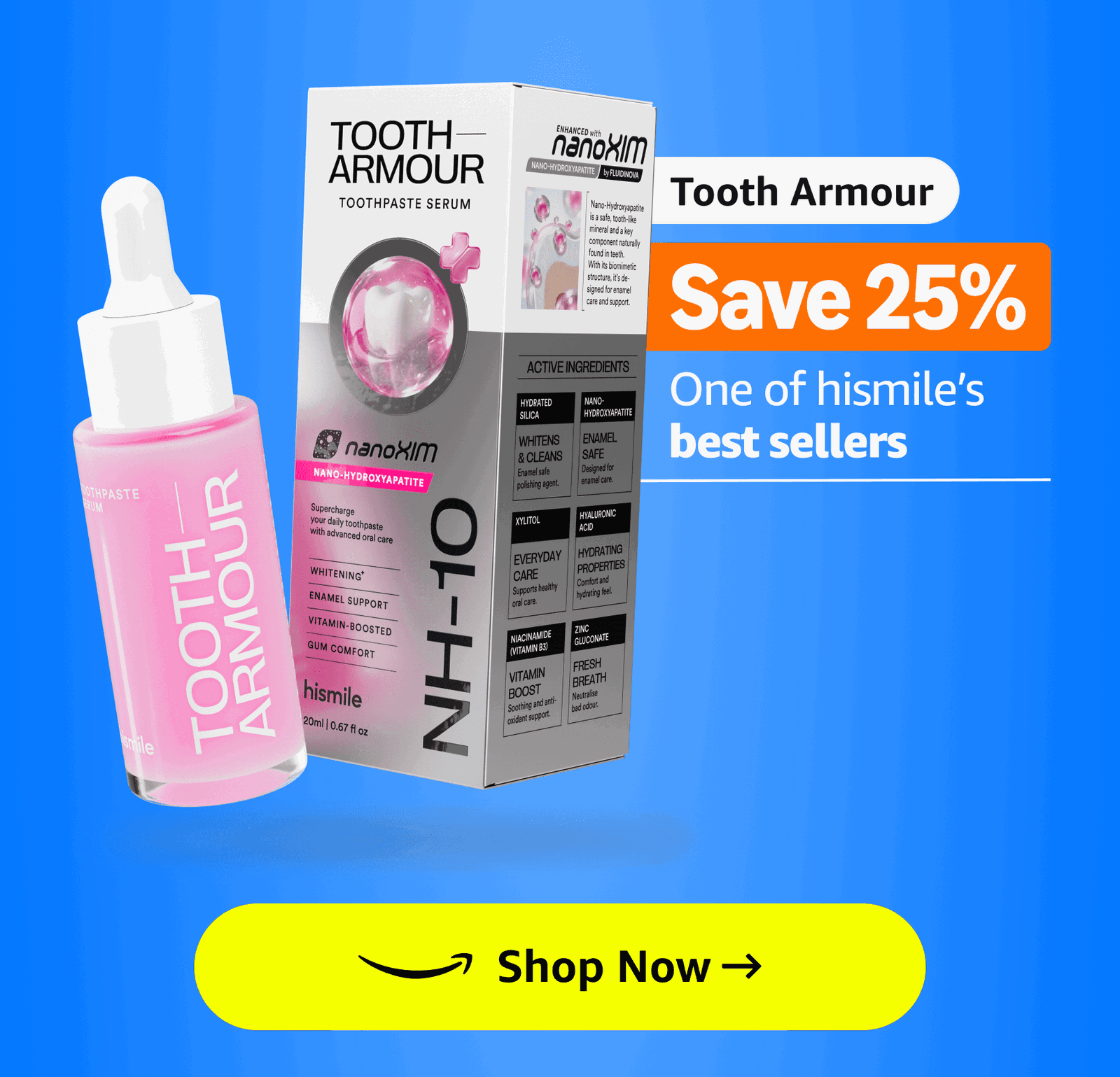 Tooth Armour. Save 25%. One of Hismile's best sellers. Shop Now.