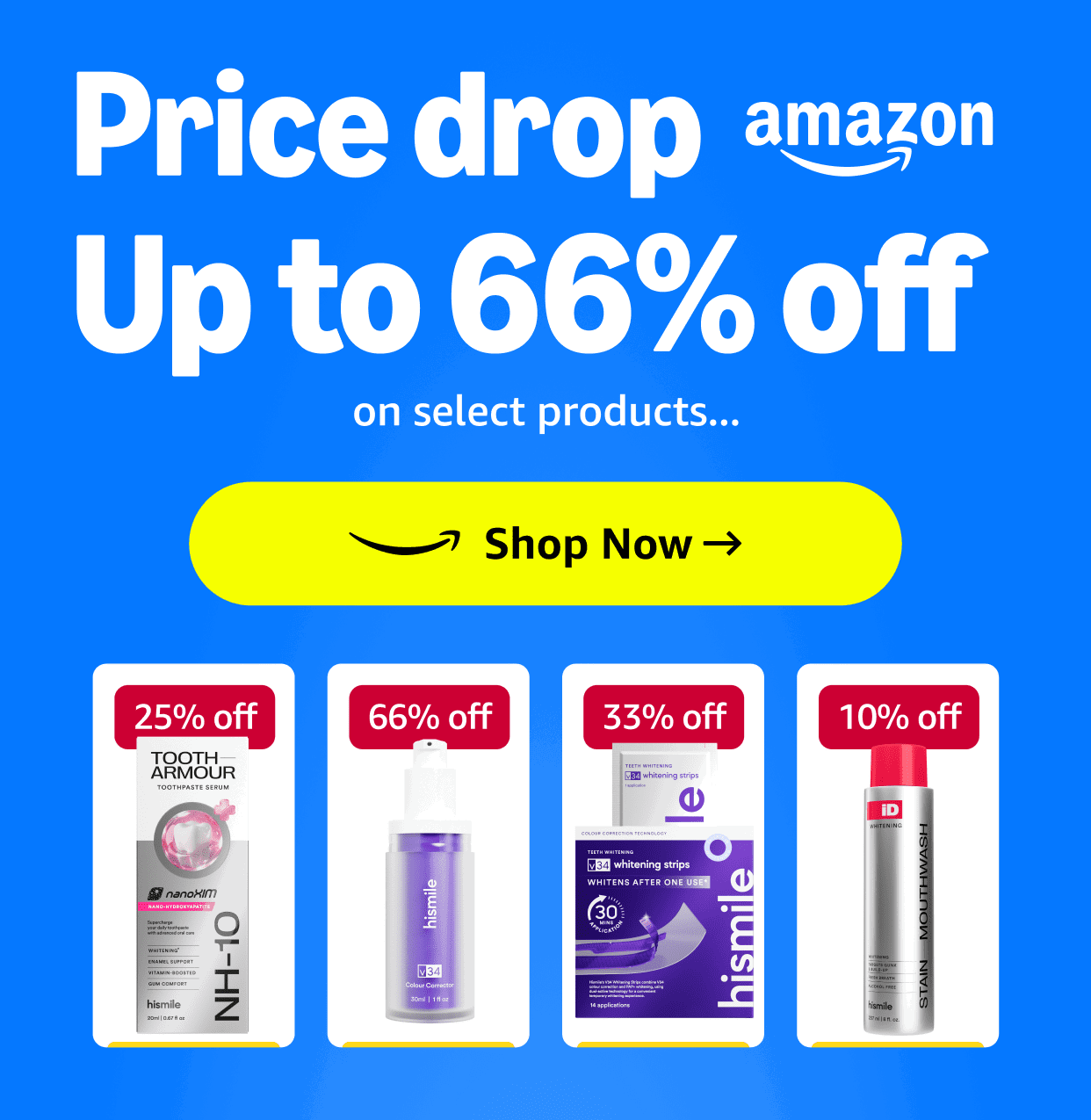 Price drop. Up to 66% off on select products. Shop Now. 