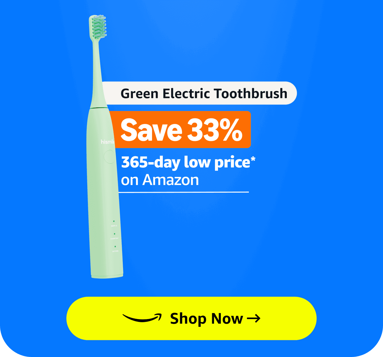 Green Electric Toothbrush. Save 33%. 365-day low price* on Amazon. Shop now