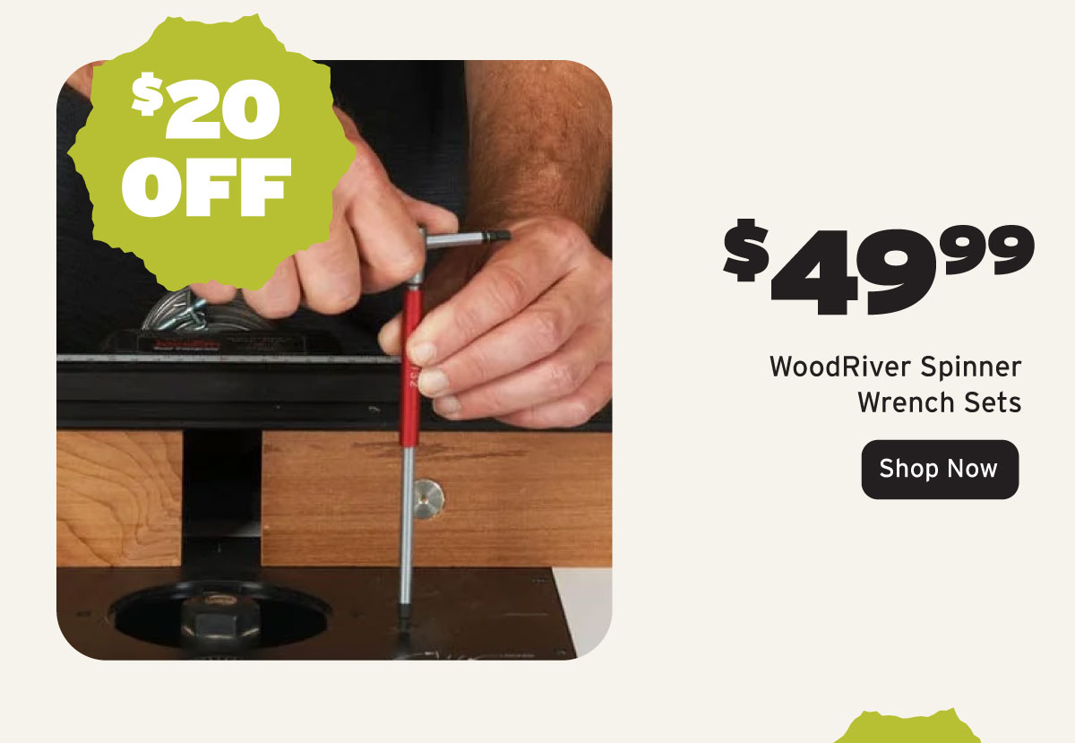 WoodRiver Spinner Wrench Sets
