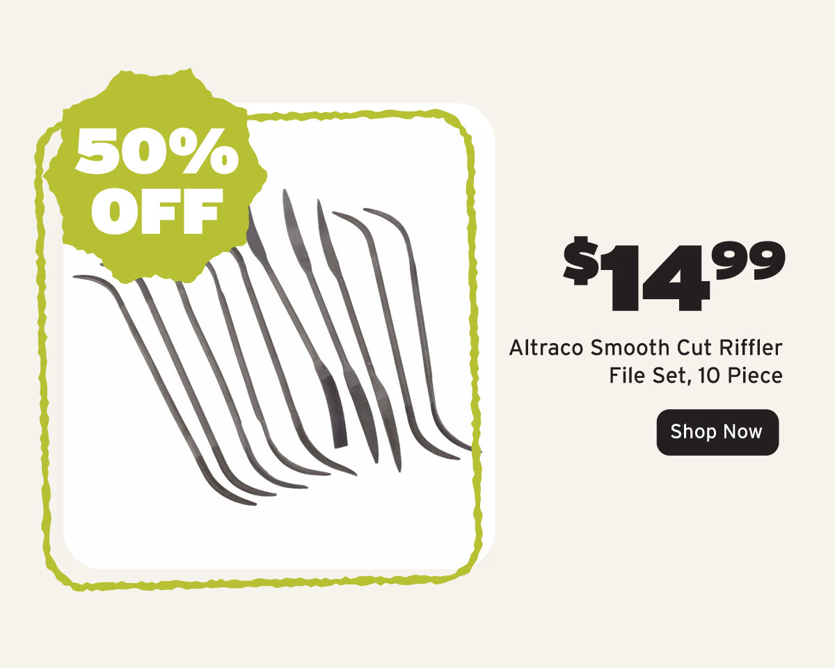 Altraco Smooth Cut Riffler File Set - 10 Piece