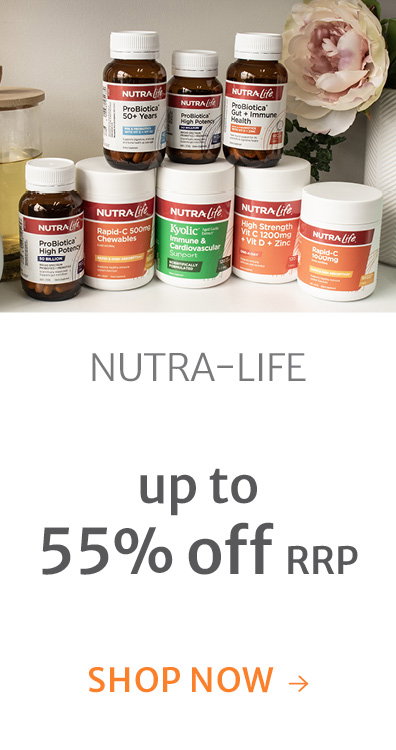 Up to 55% off RRP on Nutra-Life