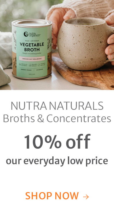 10% off our everyday low price on Nutra Naturals Broths & Concentrates