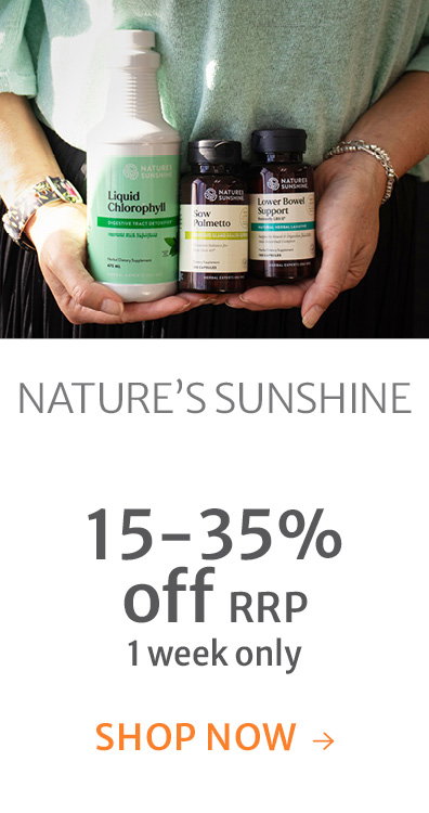 15-35% off RRP on Nature's Sunshine