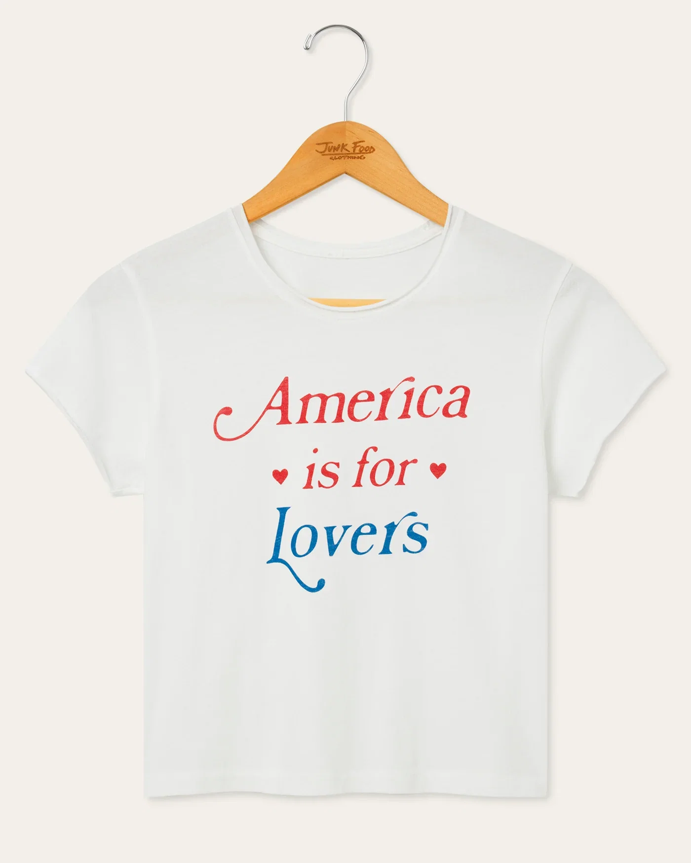 Image of Women's America is for Lovers Vintage Baby Tee
