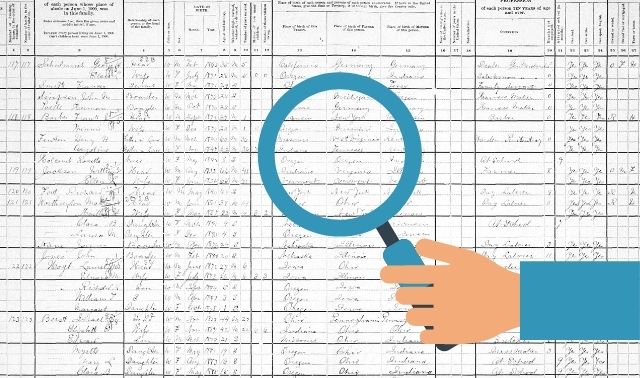 Image of a 1900 census record