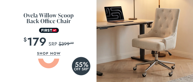 Ovela Willow Scoop Back Office Chair