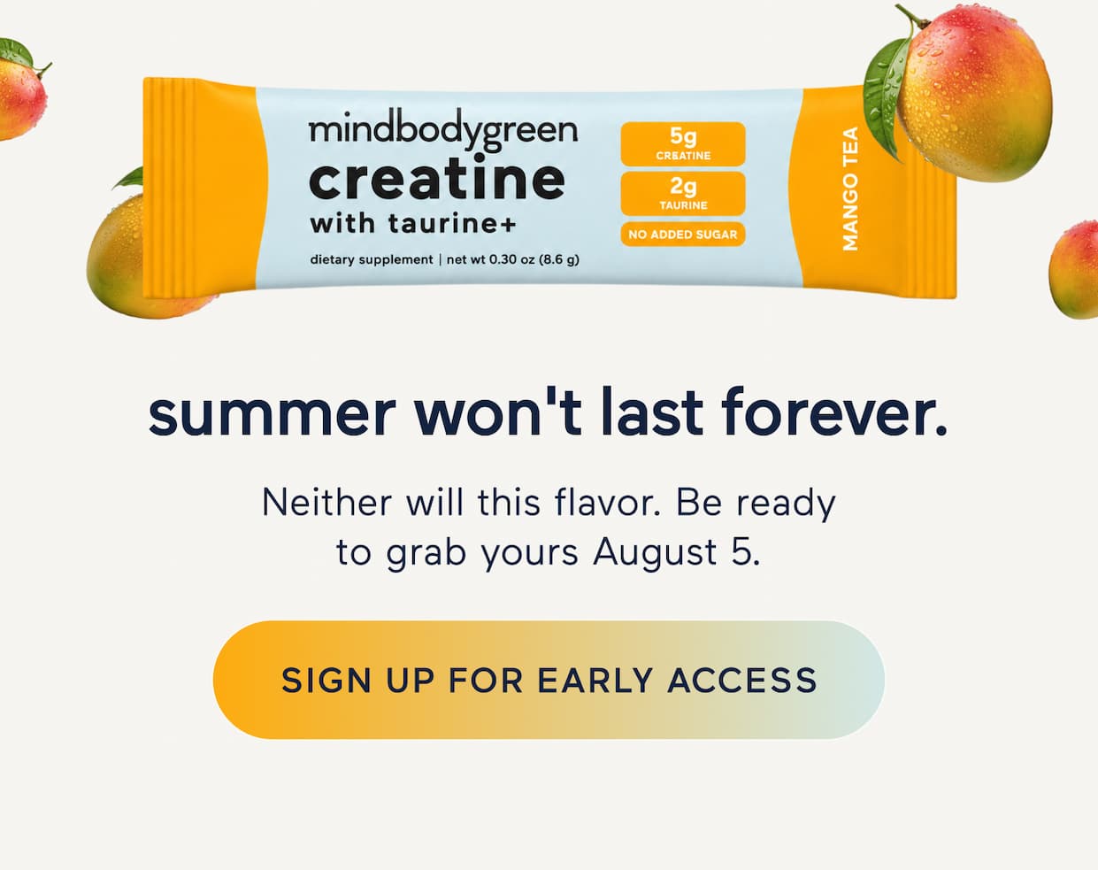 sign up for early access
