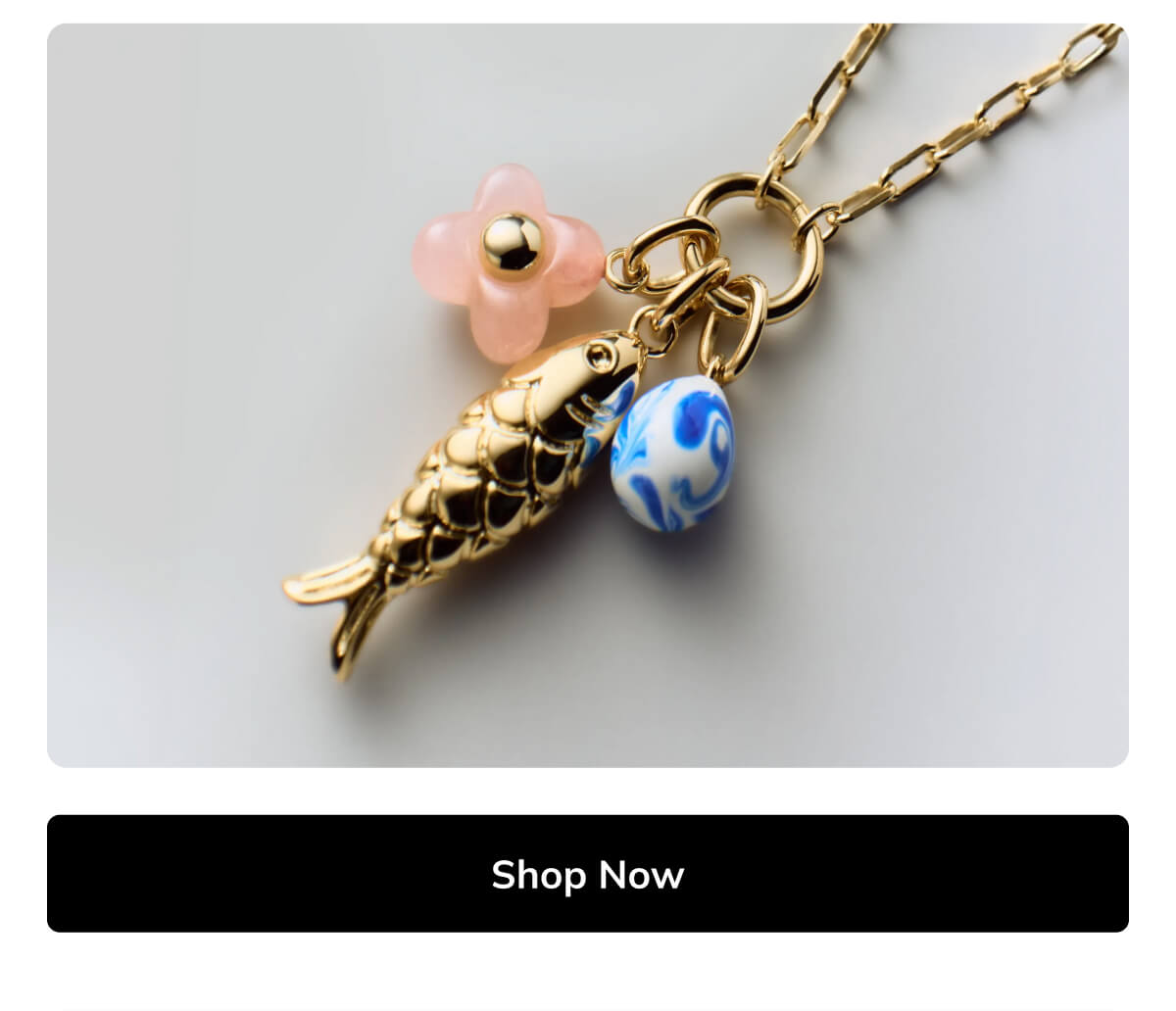 Back in stock - Flora Charm Necklace Back in stock - Flora Charm Necklace