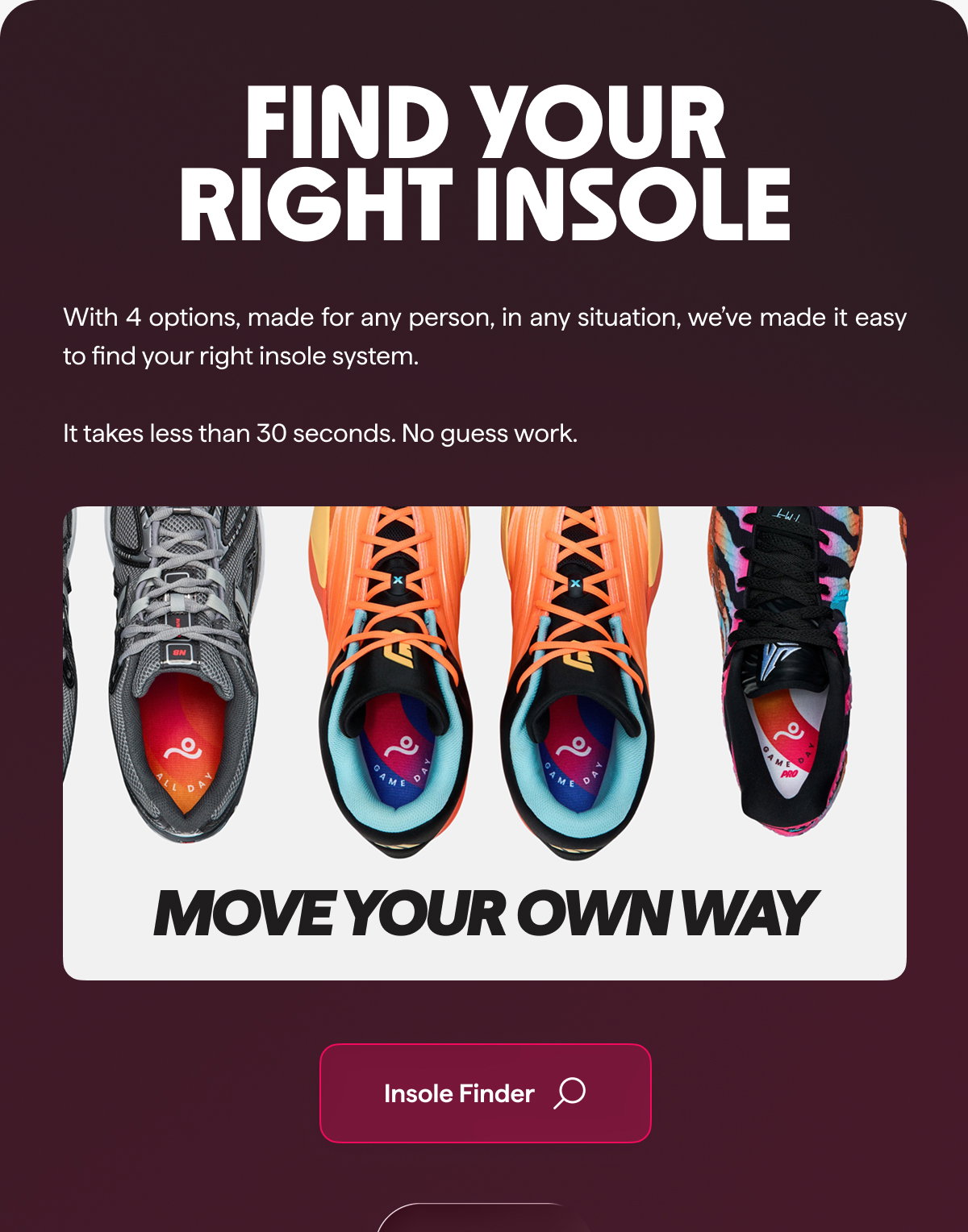 Find your right insole