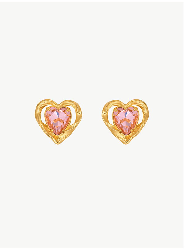 Heart Stone Earrings