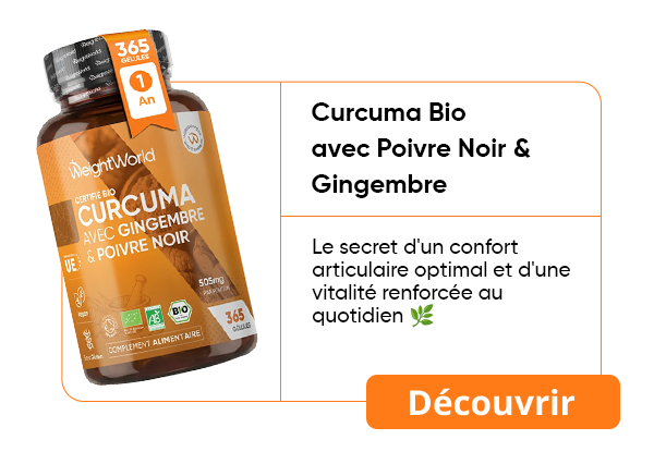 Curcuma Bio avec Poivre Noir & Gingembre