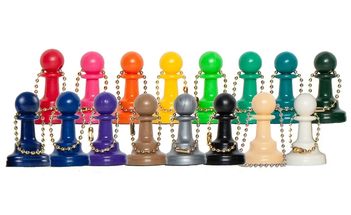 Image of Plastic Chess Pieces Key Chains - Color Pawn