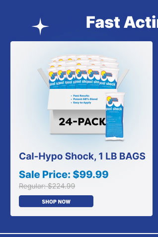 Fast Acting - Cal-Hypo Shock 24-Pack 1 LB Bags $99.99