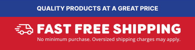 Fast Free Shipping - No Minimum