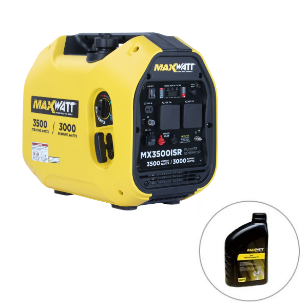 Maxwatt 3500W Recoil Start Digital Inverter Generator 